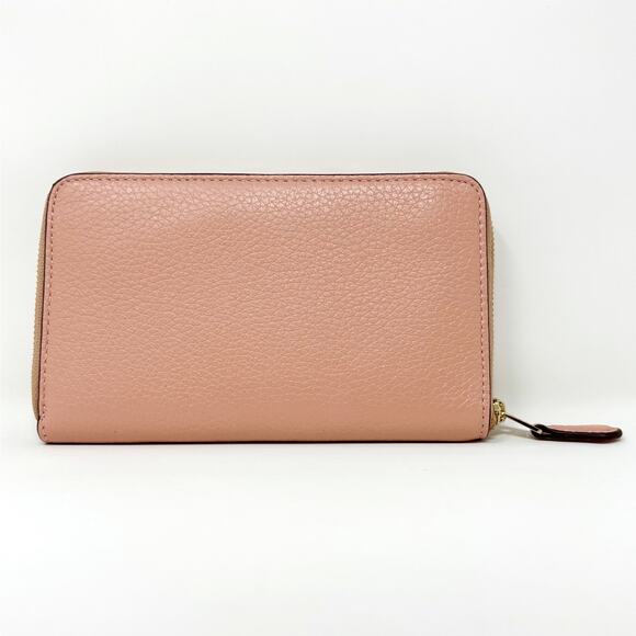 Coach Medium Id Zip Wallet in Shell Pink Leather C4124 - Picture 3 of 9